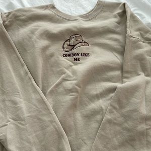 Cowboy Like Me Taylor swift crewneck